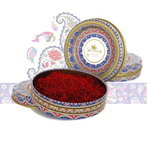 Herbay Saffron 5 gr, Finest Pure Premium Super-Negin, BlueDream Series, Saffron Spice Threads, Highest Grade Saffron for Tea, Paella, Rice, Desserts, No Artificial, No Preservatives